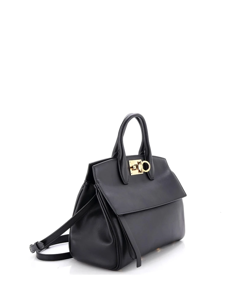 Pre-Owned Salvatore Ferragamo Small Studio Satchel Leather