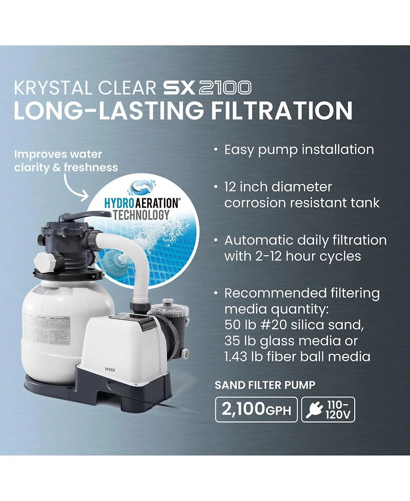Intex Ultra Xtr Frame Swimming Pool and Pump, Robot Vacuum w/Pool Maintenance Kit