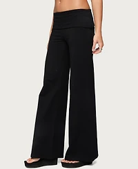 Edikted Women's Angel Energy Sequin Foldover Pants