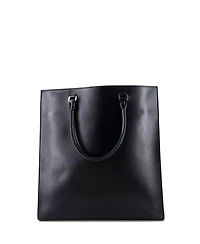 Pre-Owned Prada Medium Triangle Logo Convertible Open Tote Leather