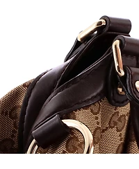 Pre-Owned Gucci Medium Sukey Tote Gg Canvas with Leather