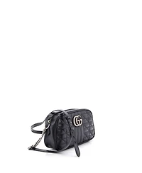 Pre-Owned Gucci Small Gg Marmont Shoulder Bag Mixed Matelasse Leather