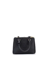 Pre-Owned Prada Mini Symbole Double Zip Tote Saffiano Leather
