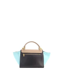 Pre-Owned Celine Small Tricolor Trapeze Bag Leather
