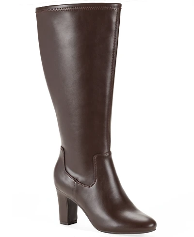 Style & Co Women's Mollyy Stretch Full-Zip Extra Wide Calf Tall Boots, Macy's Exclusive
