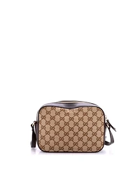 Pre-Owned Gucci Bee Web Camera Bag Gg Canvas