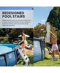 Intex UltraLuxe 20ft x 52in Above Ground Pool, Sand Pump, and Saltwater System