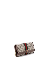 Pre-Owned Gucci Ophidia Chain Wallet Gg Coated Canvas