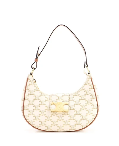 Pre-Owned Celine Ava Triomphe Bag Triomphe Coated Canvas