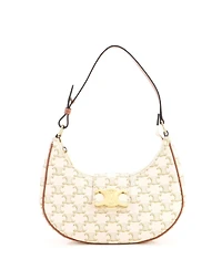 Pre-Owned Celine Ava Triomphe Bag Triomphe Coated Canvas