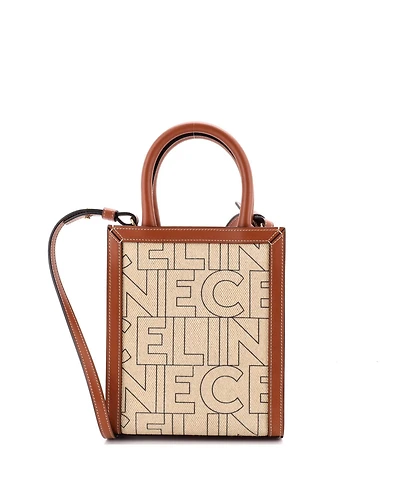 Pre-Owned Celine Mini Vertical Cabas Tote Printed Canvas and Leather
