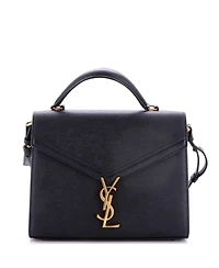 Pre-Owned Saint Laurent Medium Cassandra Top Handle Bag Leather