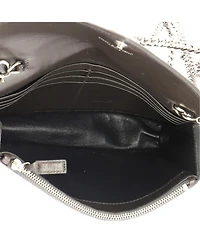 Pre-Owned Saint Laurent Small Classic Monogram Wallet on Chain Embossed Leather