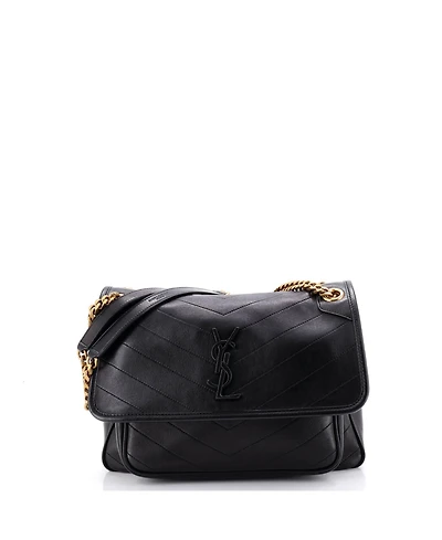 Pre-Owned Saint Laurent Medium Niki Chain Flap Bag Leather