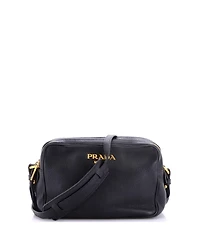 Pre-Owned Prada Double Zip Camera Bag Vitello Daino