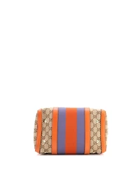 Pre-Owned Gucci Small Vintage Web Boston Bag Gg Canvas