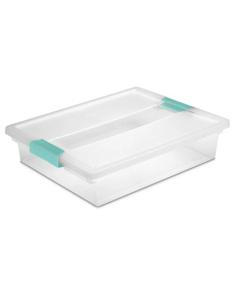 Sterilite Large Clip Storage Box, 12 Pack, and Small Clip Storage Box, 6 Pack