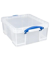 Really Useful Box 17L Storage Container with Lid and Clip Lock Handles, (5 Pack)