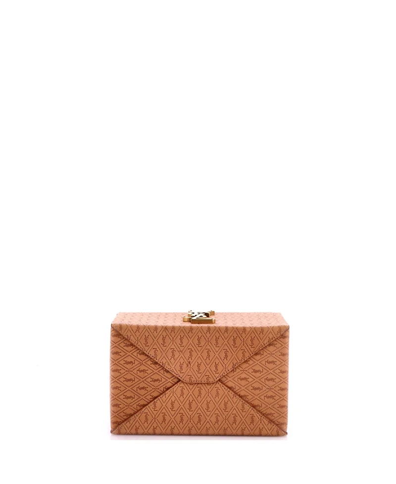 Pre-Owned Saint Laurent Take-Away Box Bag Monogram All Over Leather