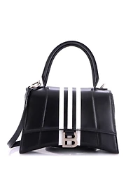 Pre-Owned Balenciaga Small x adidas Hourglass Top Handle Bag Leather