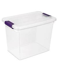 Sterilite 66 Quart Latch Lid Tote, Pack, and Quart Latch Lid Tote