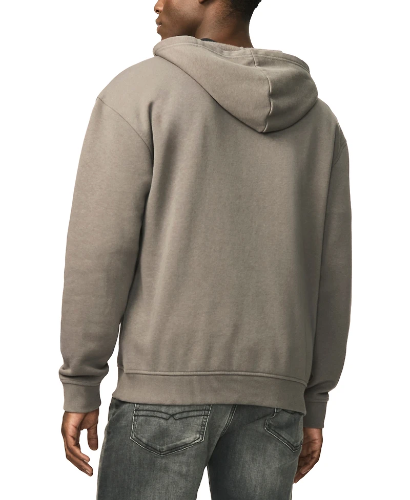 Buffalo David Bitton Men's Farro Heavyweight Brushed Fleece Graphic Hoodie