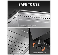 Decksplore Smokeless Fire Pit Portable Outdoor Firepits Pellet Fire Pits for Outside Wood Burning