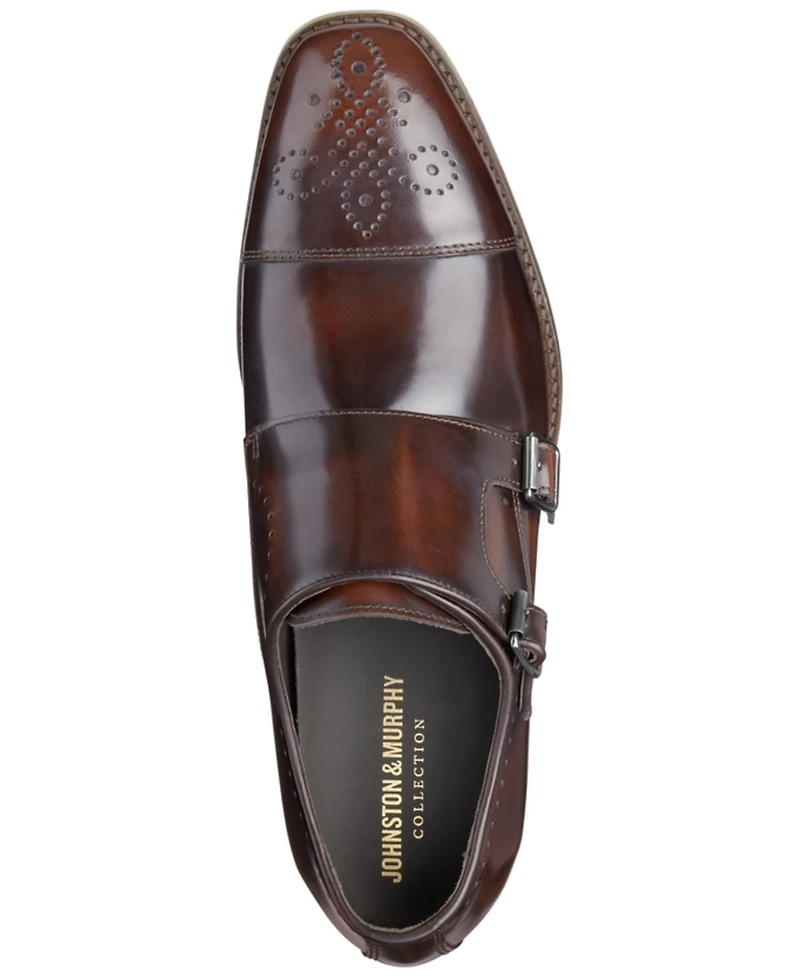 Johnston & Murphy Arrister Double Monk Square-Toe Dress Shoes
