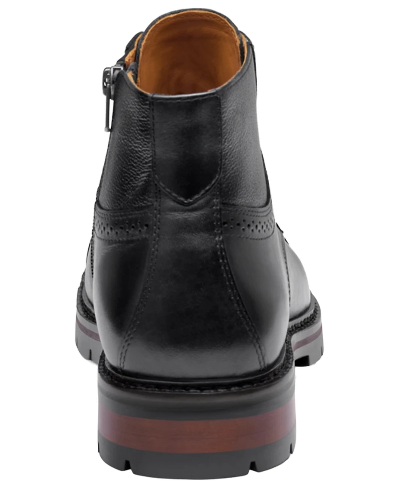Johnston & Murphy Men's Keegan Round-Toe Inside Zipper Boots