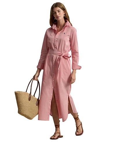 Polo Ralph Lauren Women's Long-Sleeve Collared Shirt Dress