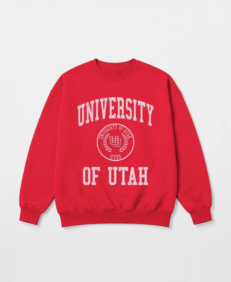 Gameday Couture Women's Utah Utes Prime Play Oversized Graphic Sweatshirt