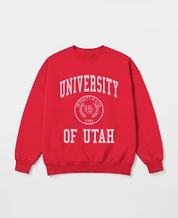 Gameday Couture Women's Utah Utes Prime Play Oversized Graphic Sweatshirt