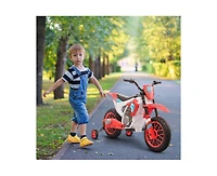 Yobtop 12V Electric Dirt Bike Battery-Powered Ride-On with Training Wheels, 66 lb. Capacity, Ages 3-5