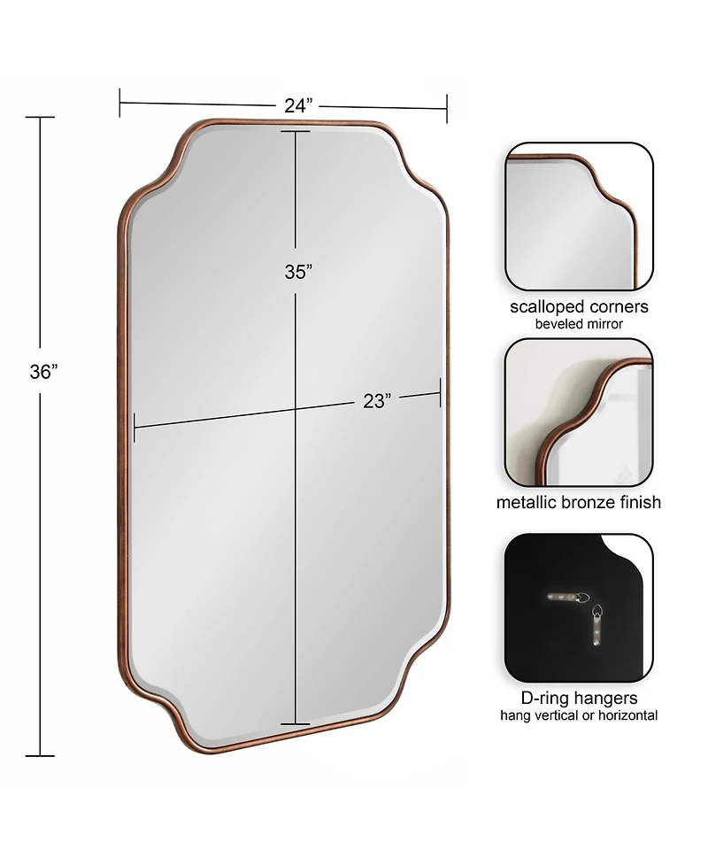 Kate and Laurel Plumley Framed Wall Mirror