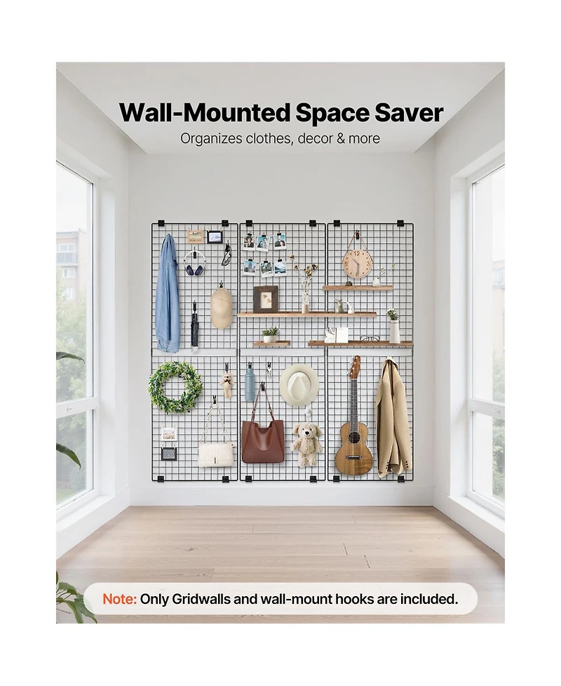 Yobtop 3-Pack Grid Wall Panels