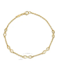 Devata Infinity Chain Bracelet in 14K Gold, 6.5 in adj to 7.5 in, approx. 2.8 grams