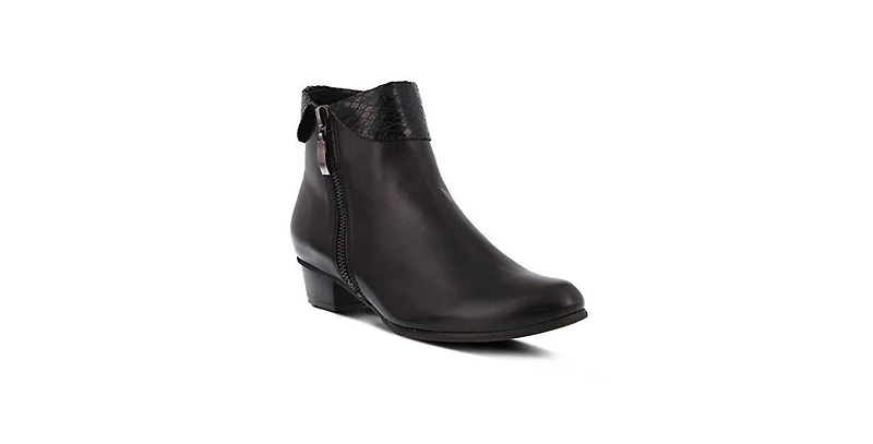 Spring Step Women's Stockholm Low-Shaft Bootie with Side Zipper Closure