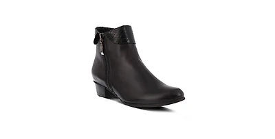 Spring Step Women's Stockholm Low-Shaft Bootie with Side Zipper Closure