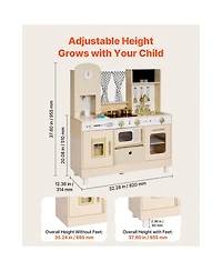 Yobtop Interactive Lights and Sounds Play Kitchen Set, Ages 3+