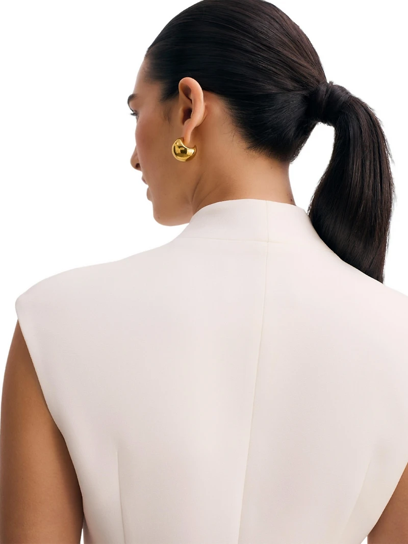 The Fold Women's Nera Double-Breasted Sleeveless V-Neck Waistcoat