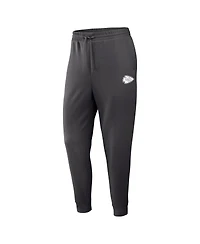 Fanatics Men's Charcoal Kansas City Chiefs Clutch Fleece Tri-Blend Joggers