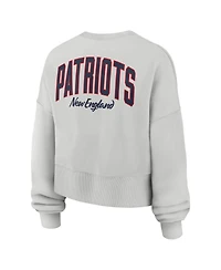 Nike Women's Gray New England Patriots Oversized Primetime Phoenix Fleece Sweatshirt