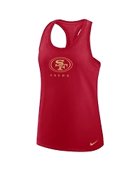 Nike Women's Scarlet San Francisco 49ers Hurry Up Tri-Blend Dri-fit Tank Top