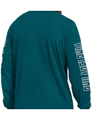 Starter Men's Midnight Green Philadelphia Eagles Clutch Hit Ii Long-Sleeve T-Shirt