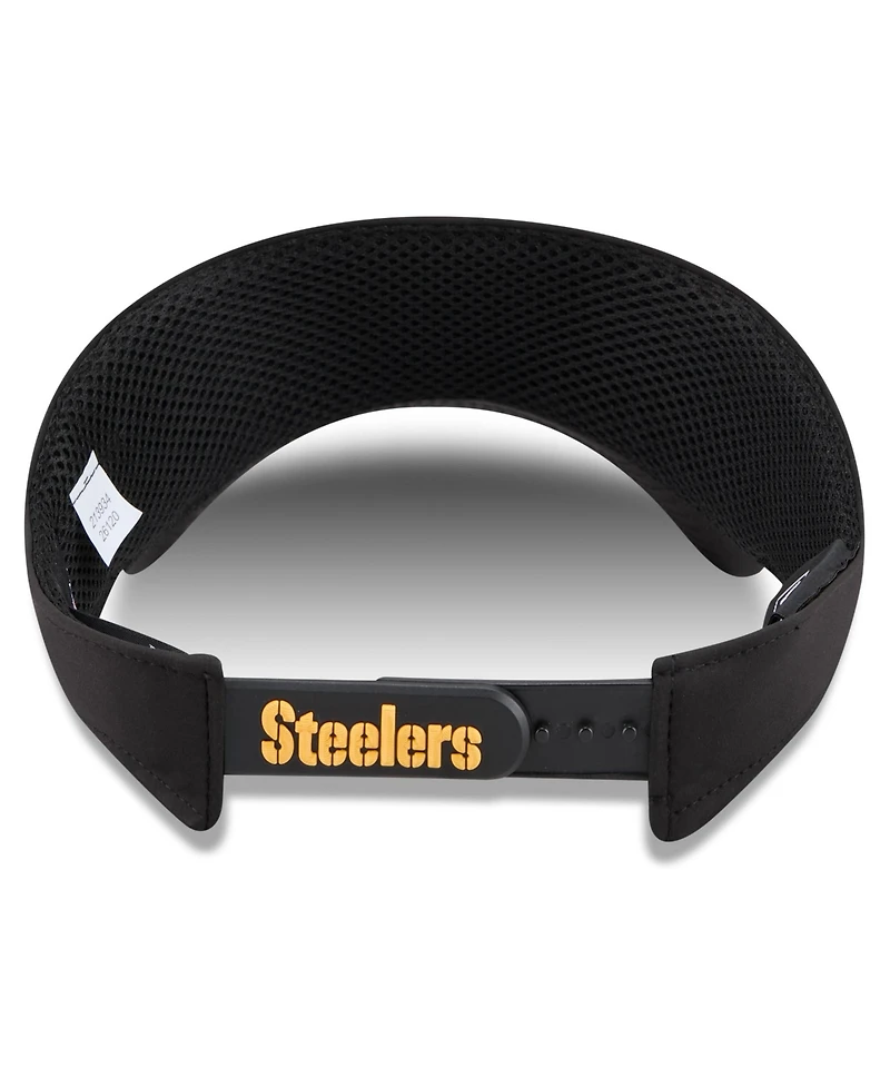 New Era Men's Black Pittsburgh Steelers 2026 Sideline Adjustable Visor Hat