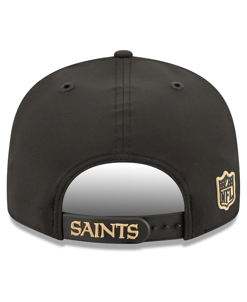 New Era Men's Black New Orleans Saints 2026 Sideline 9FIFTY Snapback Hat