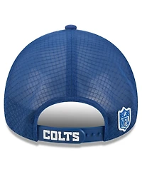 New Era Men's Royal Indianapolis Colts 2026 Sideline Apex 9FORTY Adjustable Trucker Hat