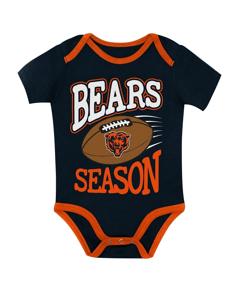 Outerstuff Baby Boys and Girls 3-Piece Chicago Bears First Round Pick Creeper
