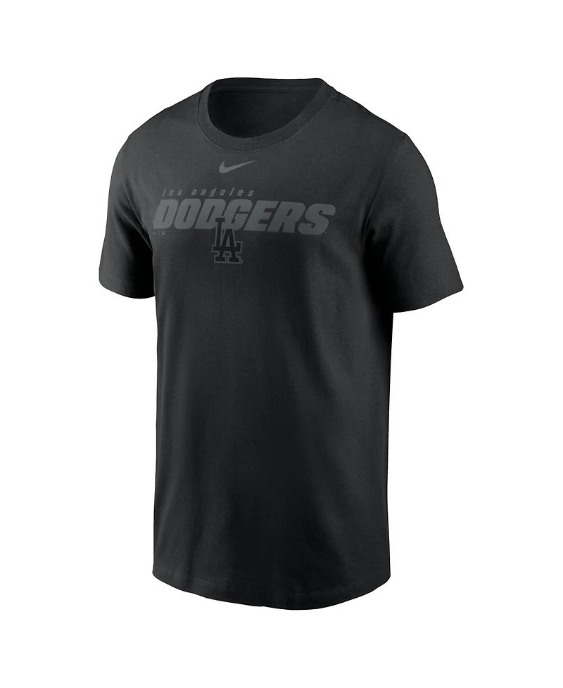 Nike Men's Black Los Angeles Dodgers Tonal Club T-Shirt