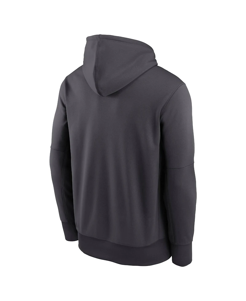 Nike Men's Anthracite New York Yankees Therma-fit Hoodie